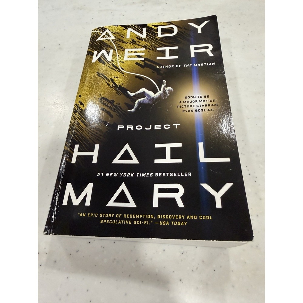 Andy Weir Project Hail Mary (2022) Paperback Sci Fi Book Softcover Great